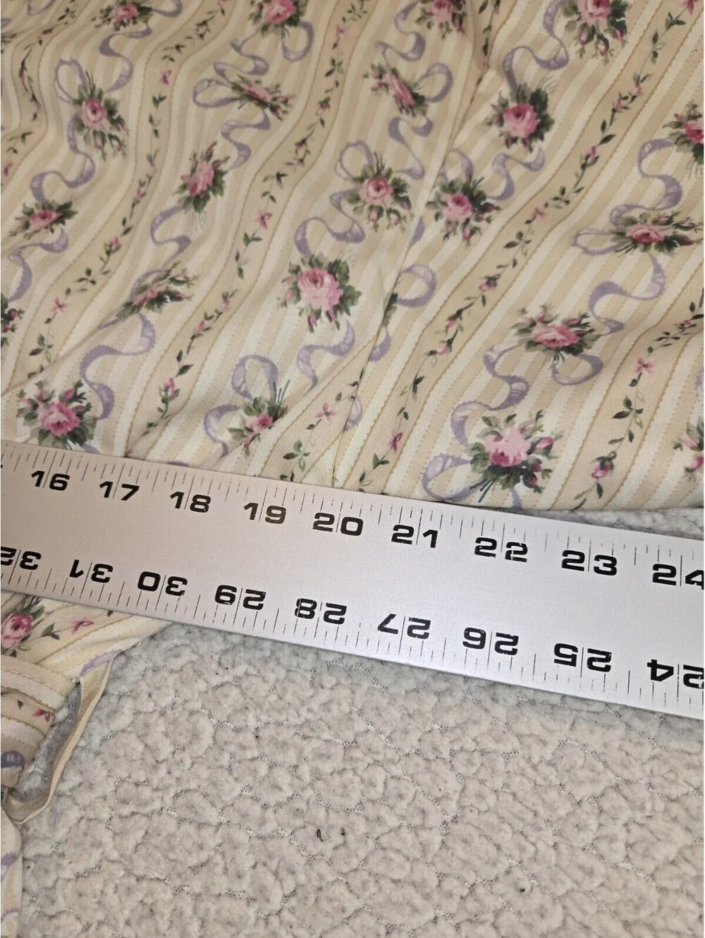 Cachet Vtg Dressing Gown NWT Floral Terry Inside Cosy Sz L Cottage Feminine